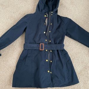 Navy blue coat banana republic
